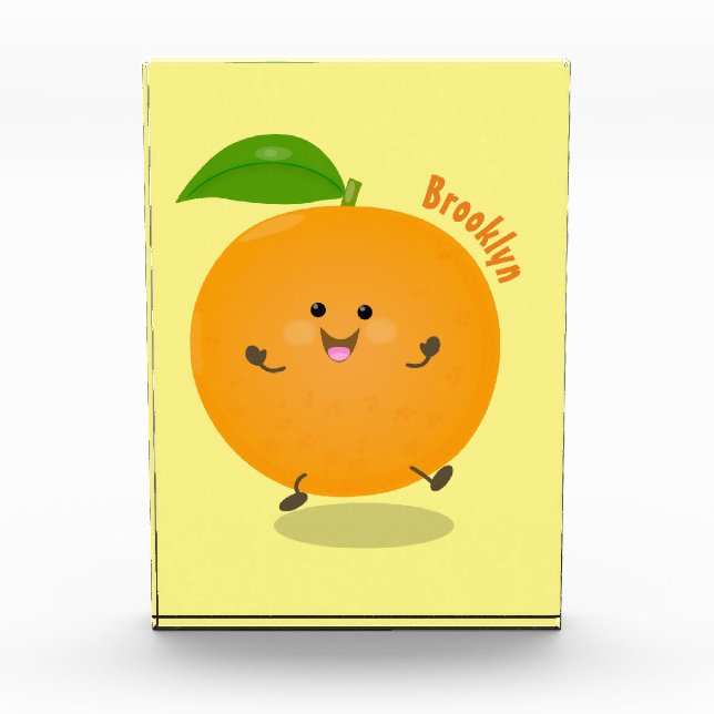 Bloque Para Fotos Naranja de danza dulce cítricos (Anverso)