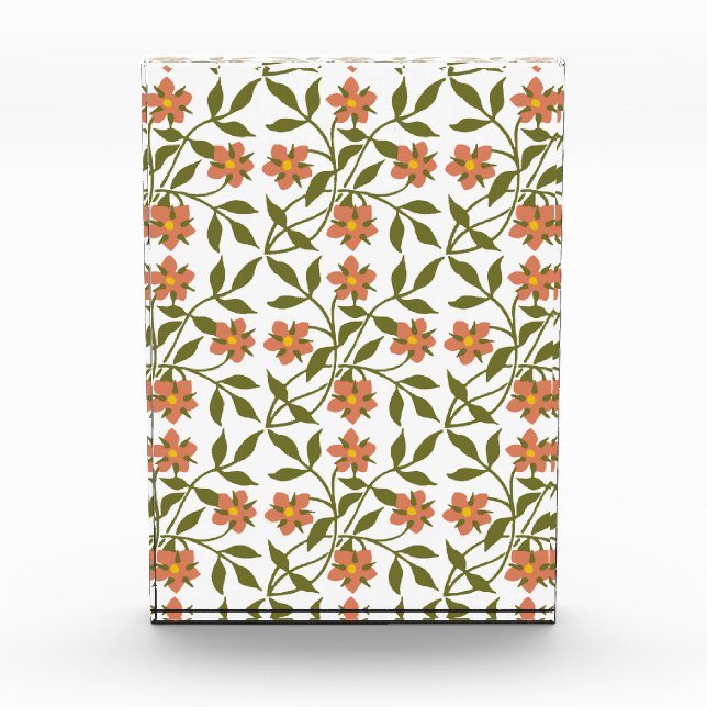 BLOQUE PARA FOTOS NARANJA FLOWERS (Anverso)