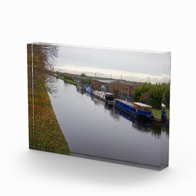 Bloque Para Fotos Narrowboats on the Knottingley and Goole Canal (Derecha)