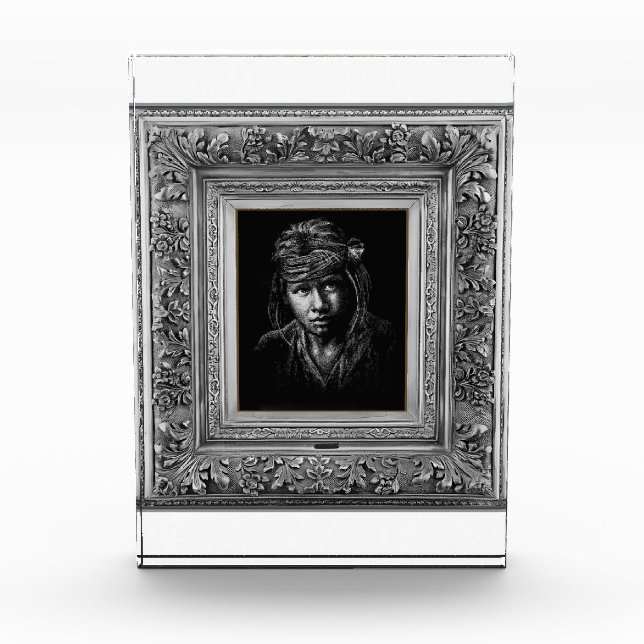 Bloque Para Fotos Nativo indígena americano. (Anverso)