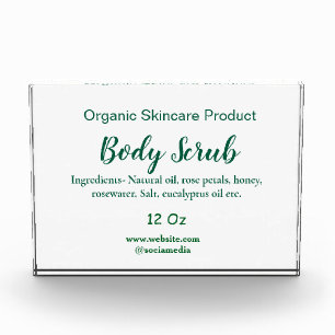Bloque Para Fotos Naturaleza verde orgánica exfoliación corporal man