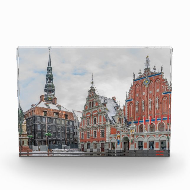 Bloque Para Fotos Navidad en Riga Letonia (Anverso)