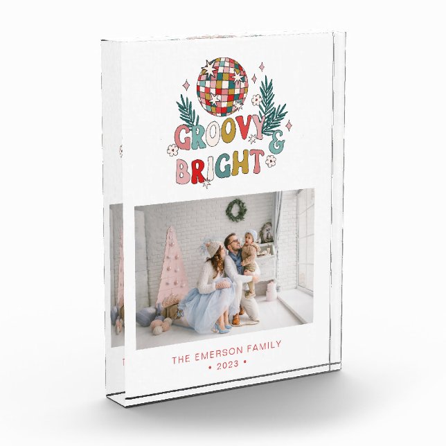 Bloque Para Fotos Navidad Retro (Izquierda)