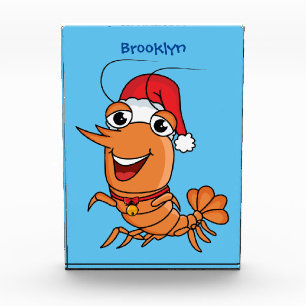Bloque Para Fotos Navidades alegres, camarones, personalizado ilustr
