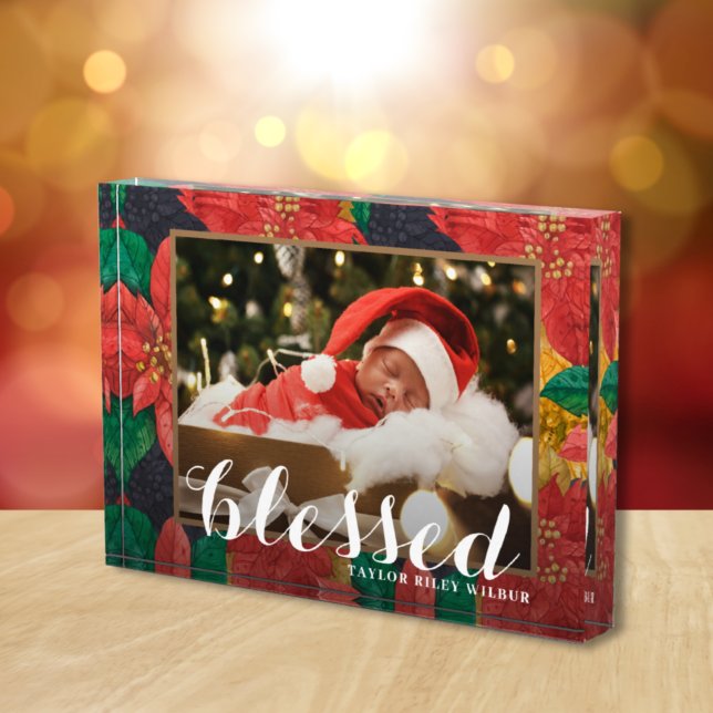 Bloque Para Fotos NAVIDADES BLESSED Holiday Poinsettia (Subido por el creador)