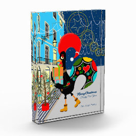 Bloque Para Fotos Navidades comprando con el Rooster Portugués