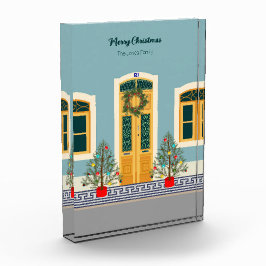 Bloque Para Fotos Navidades de vacaciones Casa festiva portuguesa