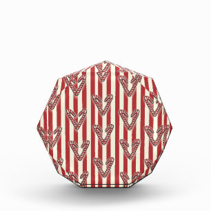 Bloque Para Fotos Navidades dulces, franjas blancas rojas