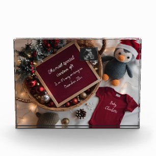 Bloque Para Fotos Navidades festivos canastan la invitación del emba