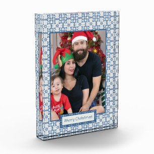 Bloque Para Fotos Navidades grill y flores pétalos marco