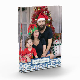 Bloque Para Fotos Navidades grill y flores pétalos marco