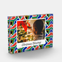Bloque Para Fotos Navidades modernos de la BANDERA de SUDÁFRICA