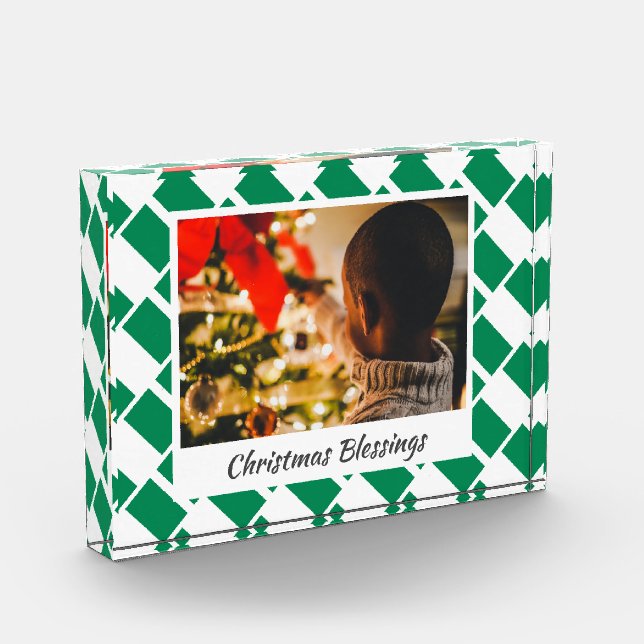 Bloque Para Fotos Navidades modernos de la BANDERA NIGERIA Keepsake (Izquierda)