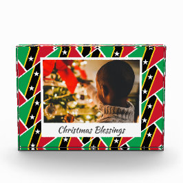 Bloque Para Fotos Navidades modernos de ST KITTS NEVIS FLAG