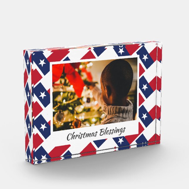 Bloque Para Fotos Navidades modernos TEXAS Cualquier mensaje (Izquierda)