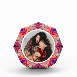 Bloque Para Fotos Navidades personalizados Star Fun Jolly Red Purple