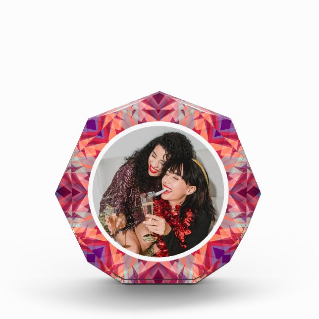 Bloque Para Fotos Navidades personalizados Star Fun Jolly Red Purple (Anverso)