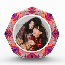 Bloque Para Fotos Navidades personalizados Star Fun Jolly Red Purple