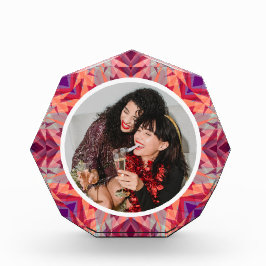 Bloque Para Fotos Navidades personalizados Star Fun Jolly Red Purple