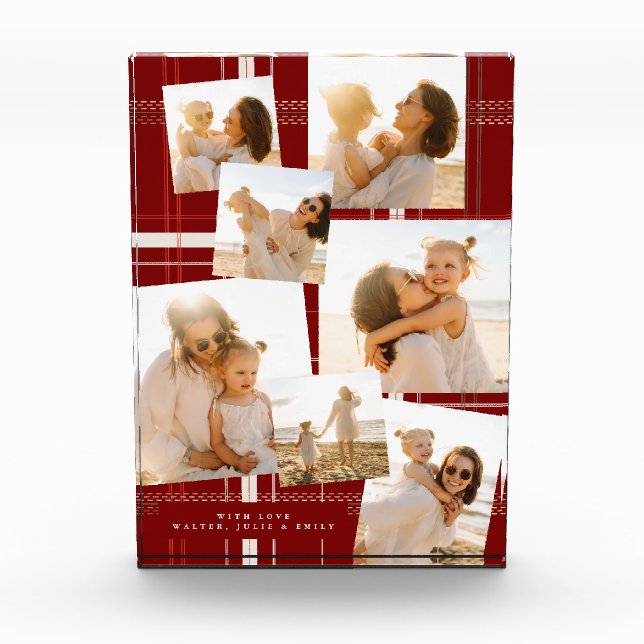 Bloque Para Fotos Navidades rojos cómodos de plástico tradicional re (Anverso)