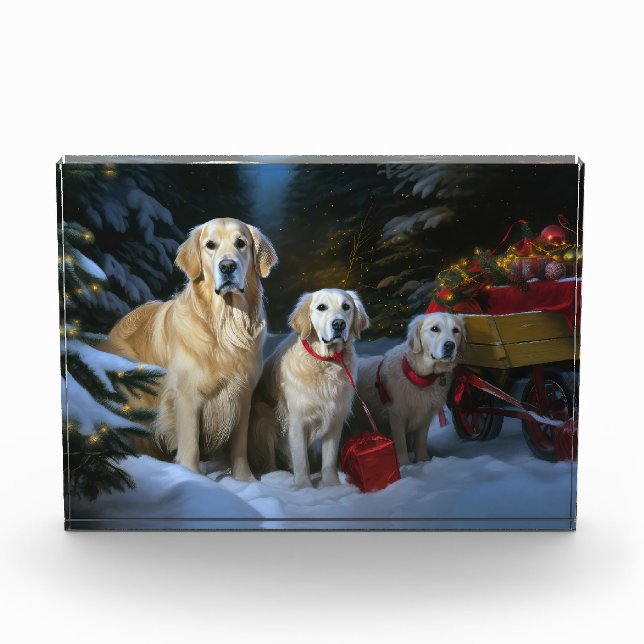 Bloque Para Fotos Navidades Snowy Sleigh Decoran (Anverso)