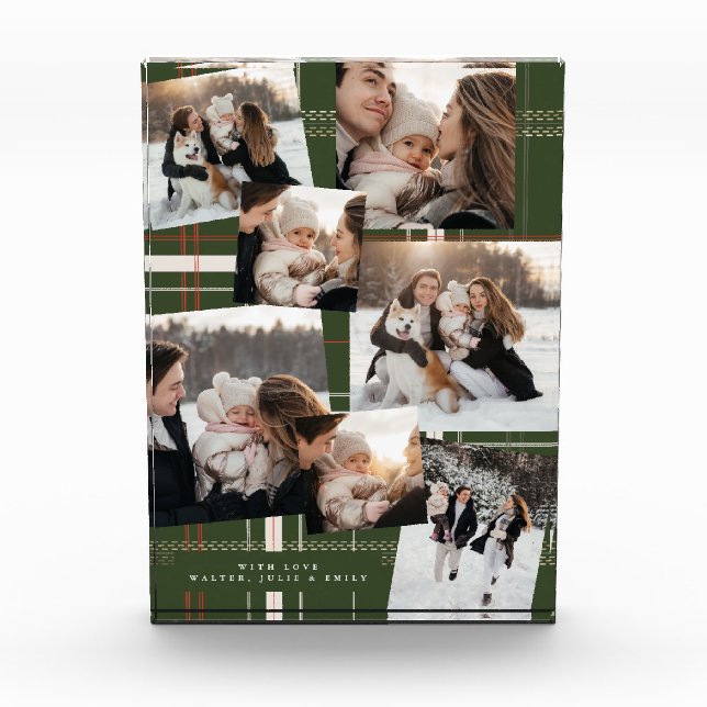 Bloque Para Fotos Navidades verdes tradicionales y acogedores regalo (Anverso)