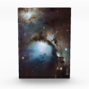 Bloque Para Fotos Nebulosa Orión Astronomía azul marrón beige cielo 