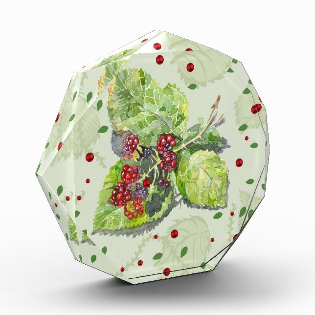 Bloque Para Fotos NegroBerry verde y rojo (Izquierda)