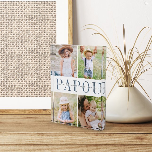 Bloque Para Fotos Nietos del personalizado Papou (Subido por el creador)