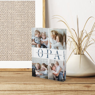 Bloque Para Fotos Nietos personalizado Opa