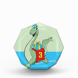 Bloque Para Fotos Niño, 3 dinosaurio de cumpleaños