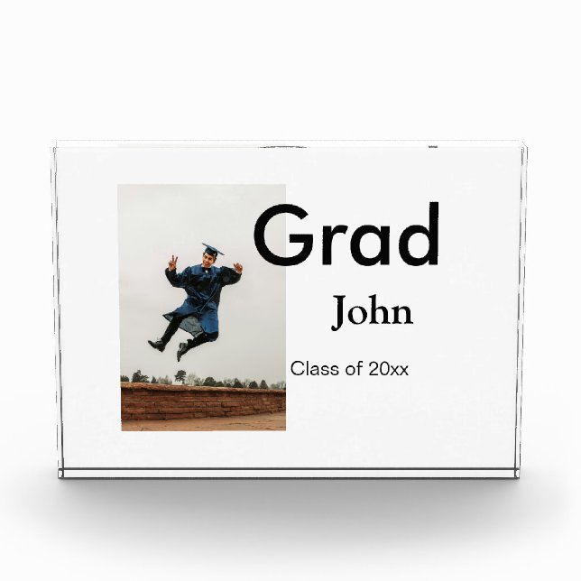 Bloque Para Fotos niño añadir nombre fecha año texto felicitaciones  (Anverso)