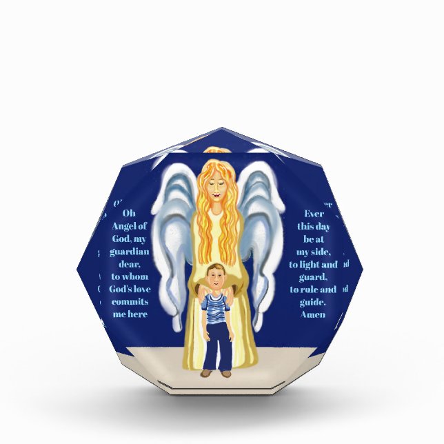 Bloque Para Fotos Niños guardian angel prayer (Anverso)
