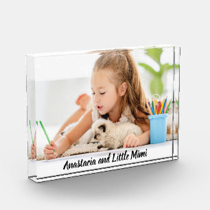 Bloque Para Fotos Niños y perros personalizados modernos