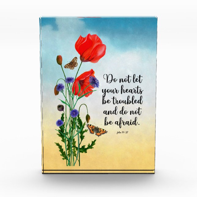 Bloque Para Fotos No dejes que tus corazones se molesten (Anverso)