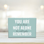 Bloque Para Fotos No Estás Sola Recuerda La Pista De Inspiración<br><div class="desc">No Estás Sola Recuerda La Pista De Inspiración</div>