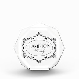Bloque Para Fotos Nombre de familia de Personalizados florecientes