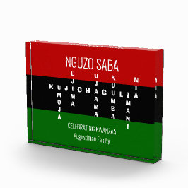 Bloque Para Fotos Nombre de familia panafricana de KWANZAA