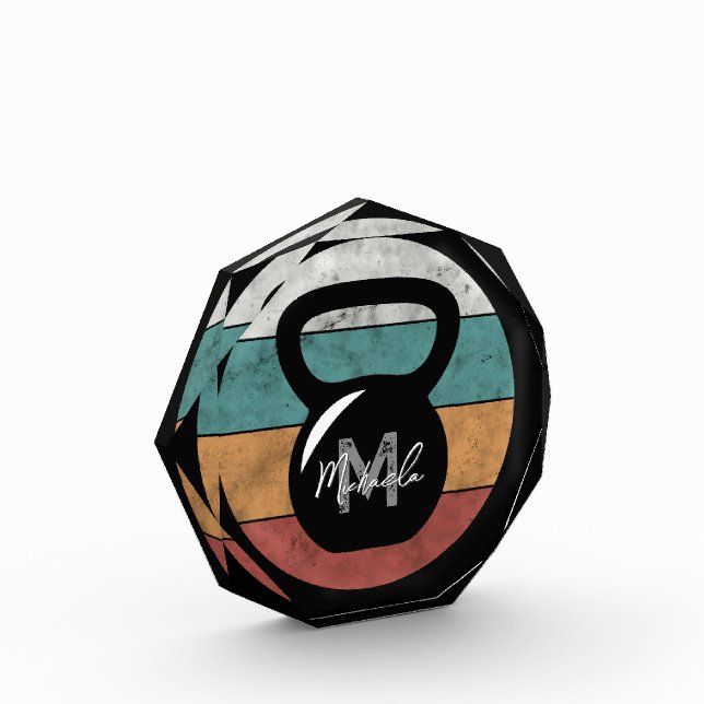 Bloque Para Fotos Nombre del monograma del personalizado del timbre  (Izquierda)