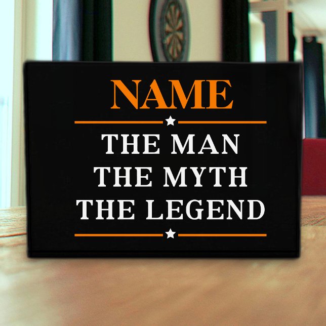 Bloque Para Fotos Nombre Personalizado El Hombre El Mito La Leyenda (Subido por el creador)
