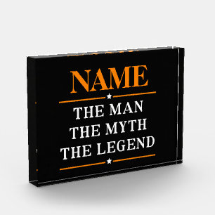 Bloque Para Fotos Nombre Personalizado El Hombre El Mito La Leyenda
