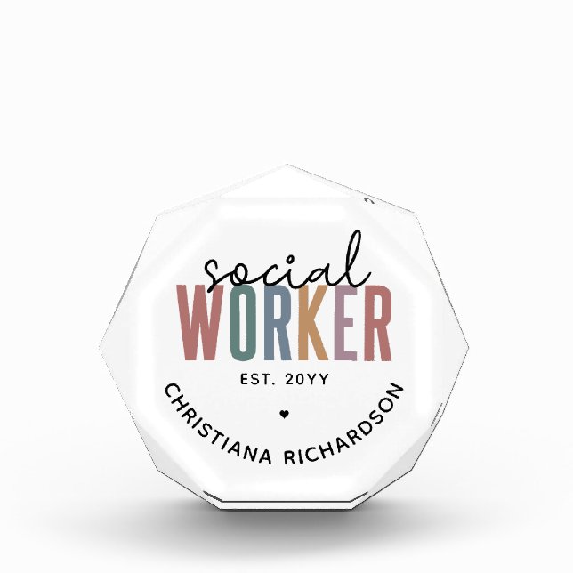 Bloque Para Fotos Nombre personalizado Regalos de graduación de trab (Anverso)