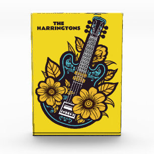 Bloque Para Fotos Nombre y color personalizados Ukulele