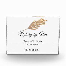 Bloque Para Fotos Notario público agente de firma de préstamos añadi