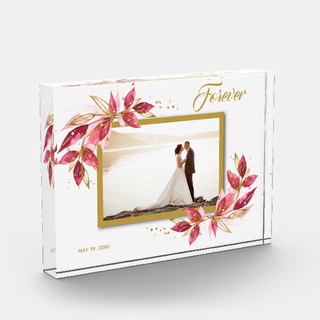 Bloque Para Fotos Novia y Novio Personalizados (Izquierda)