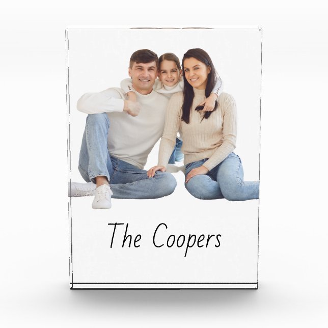 Bloque Para Fotos Nuestra Familia Regala Ideas Para Los Navidades De (Anverso)