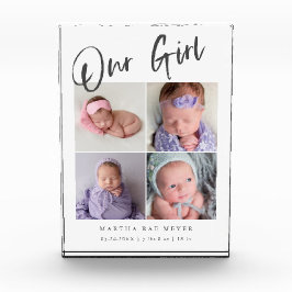 Bloque Para Fotos Nuestro Chica bebé moderno