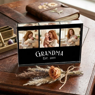 Bloque Para Fotos Nueva abuela año de establecimiento nombre persona