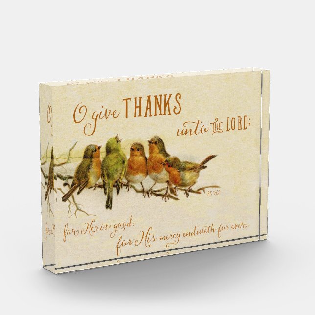 Bloque Para Fotos O Dales Gracias Al Señor (Izquierda)