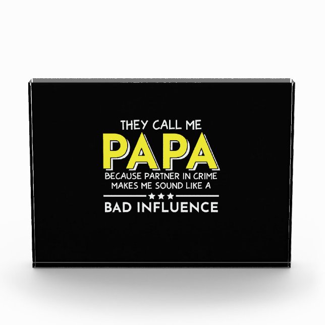 Bloque Para Fotos Obsequio de Papá Me Llaman Papas (Anverso)